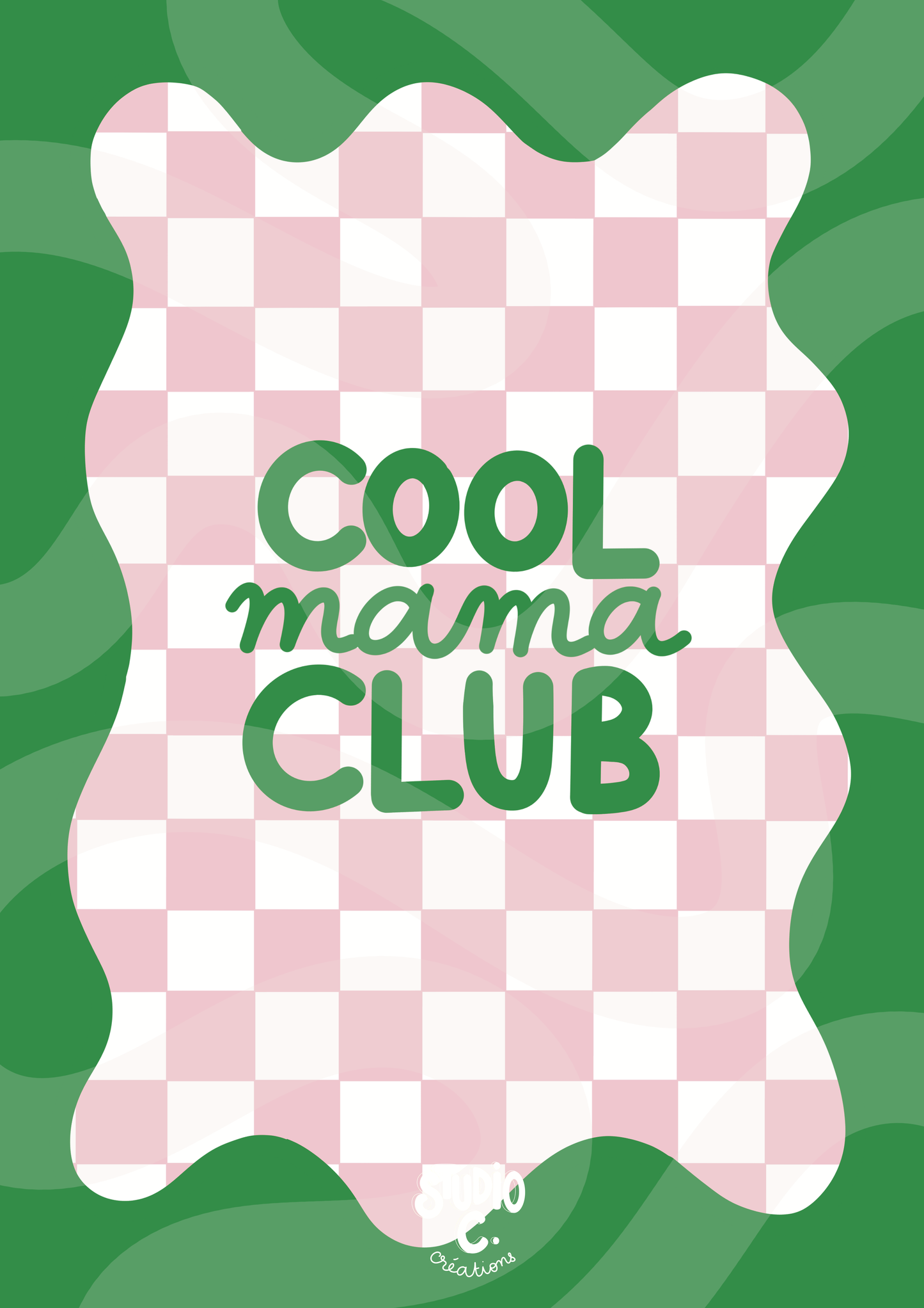 Cool Mama Club (rose & vert)