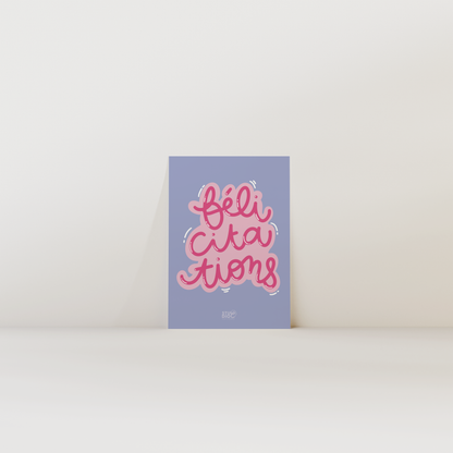 Félicitations - Carte postale