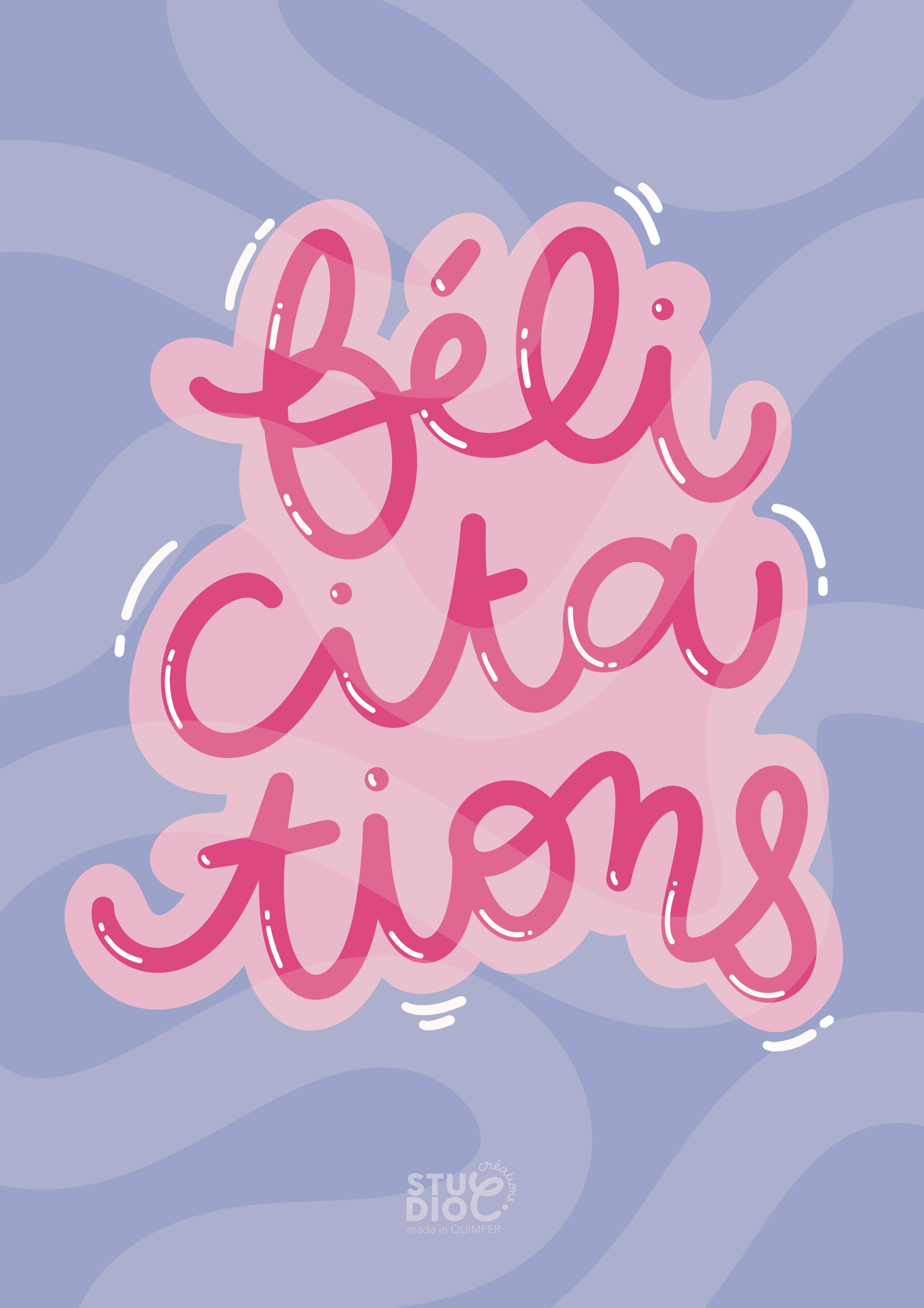 Félicitations - Carte postale