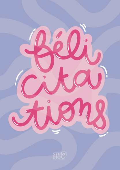 Félicitations - Carte postale