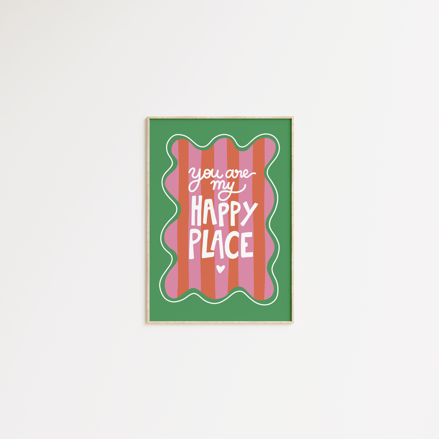 You are my happy place (cadre vert)