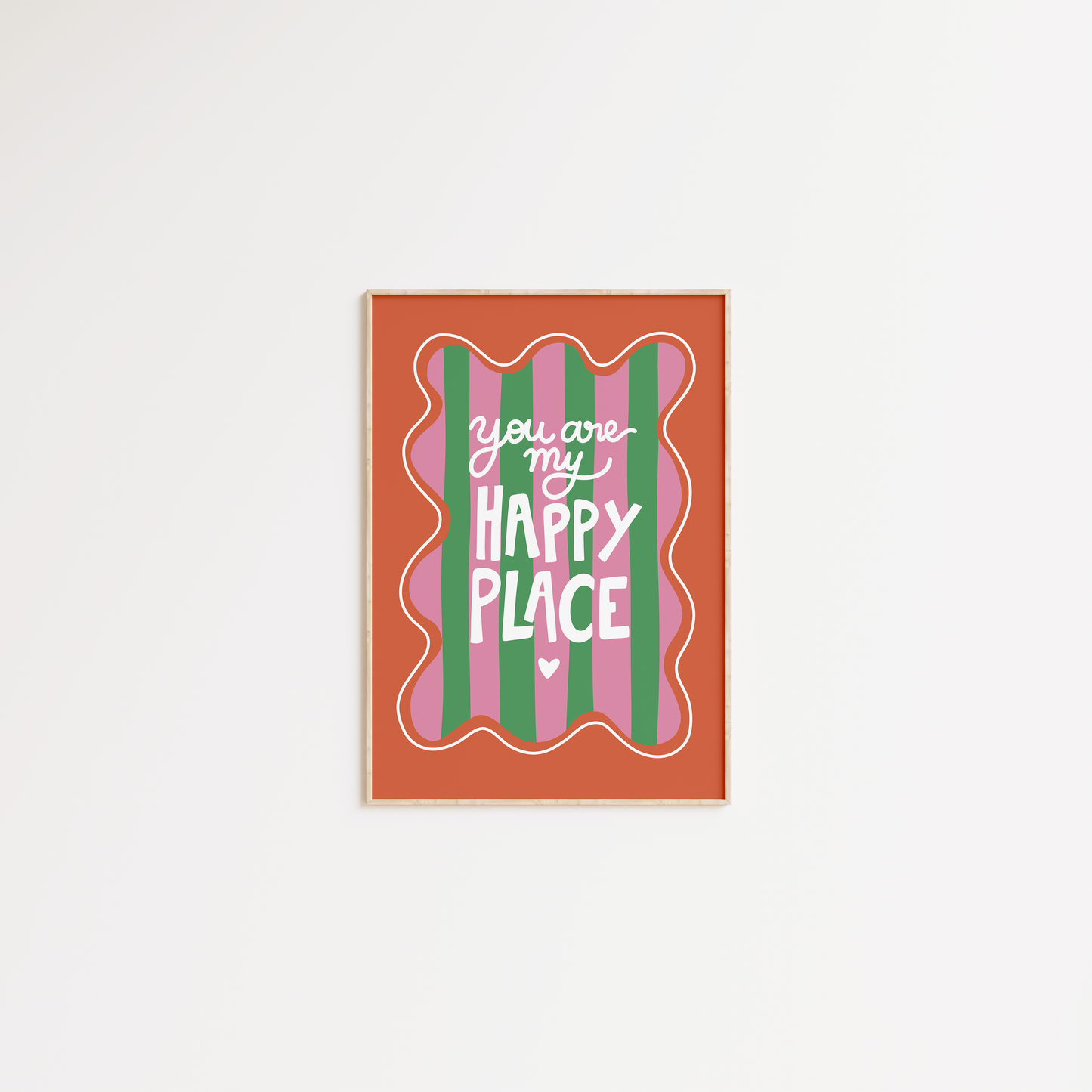 You are my happy place (cadre orange)