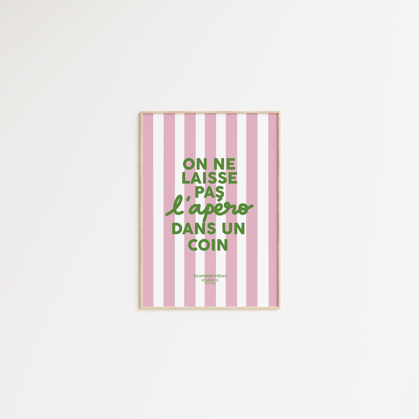 On ne laisse pas l'apéro dans un coin