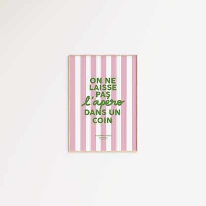 On ne laisse pas l'apéro dans un coin