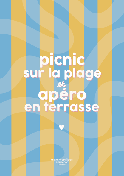 Saveurs d'été - carte postale
